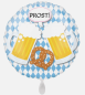 Preview: Folienballon - Prost, Oktoberfest - ø 43cm